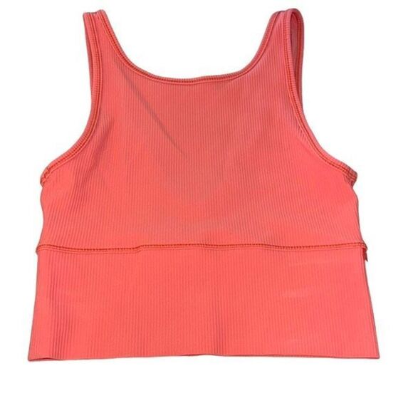 Lululemon Power Pivot Ribbed Tank Sports Bra‎ Coral Size 6 - Picture 5 of 7
